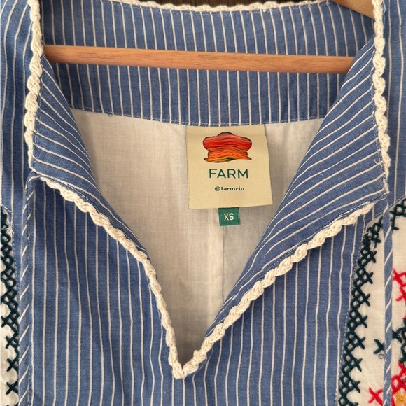 🌴 FARM Rio x Anthropologie Pineapple Beach Embroidered Maxi Dress 🍍 - Picture 10 of 14